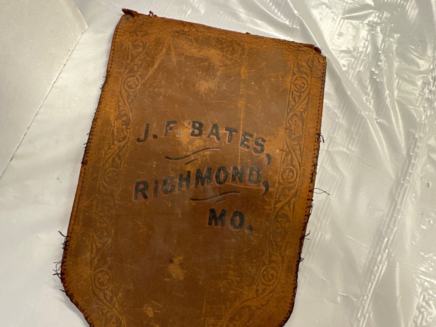 JF Bates Leather Rifle Case.	
