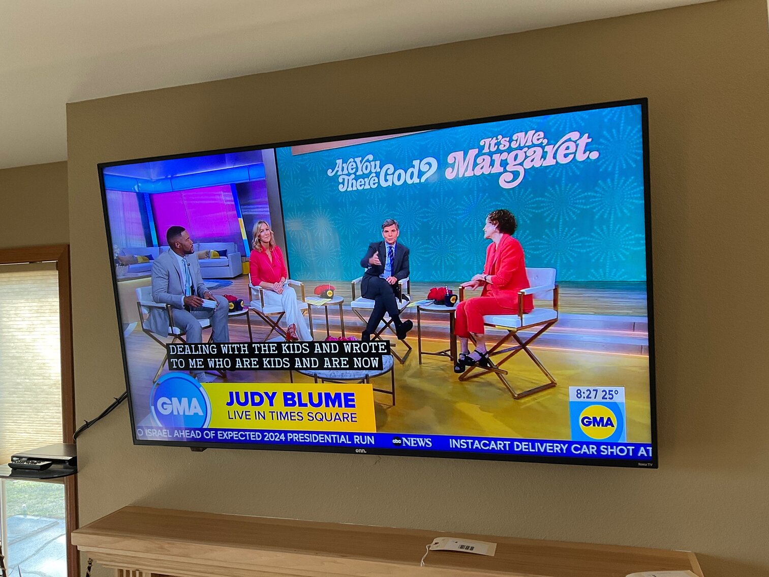66" ONN flatscreen TV