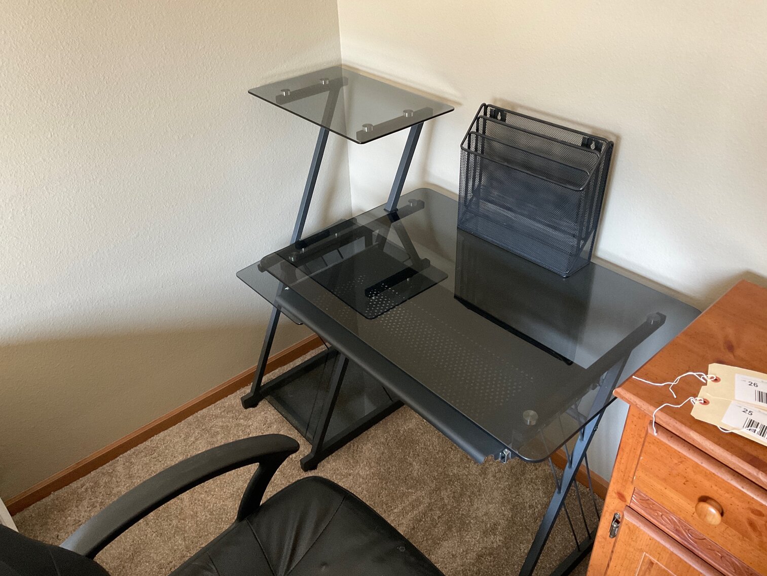 Beautiful glass desk