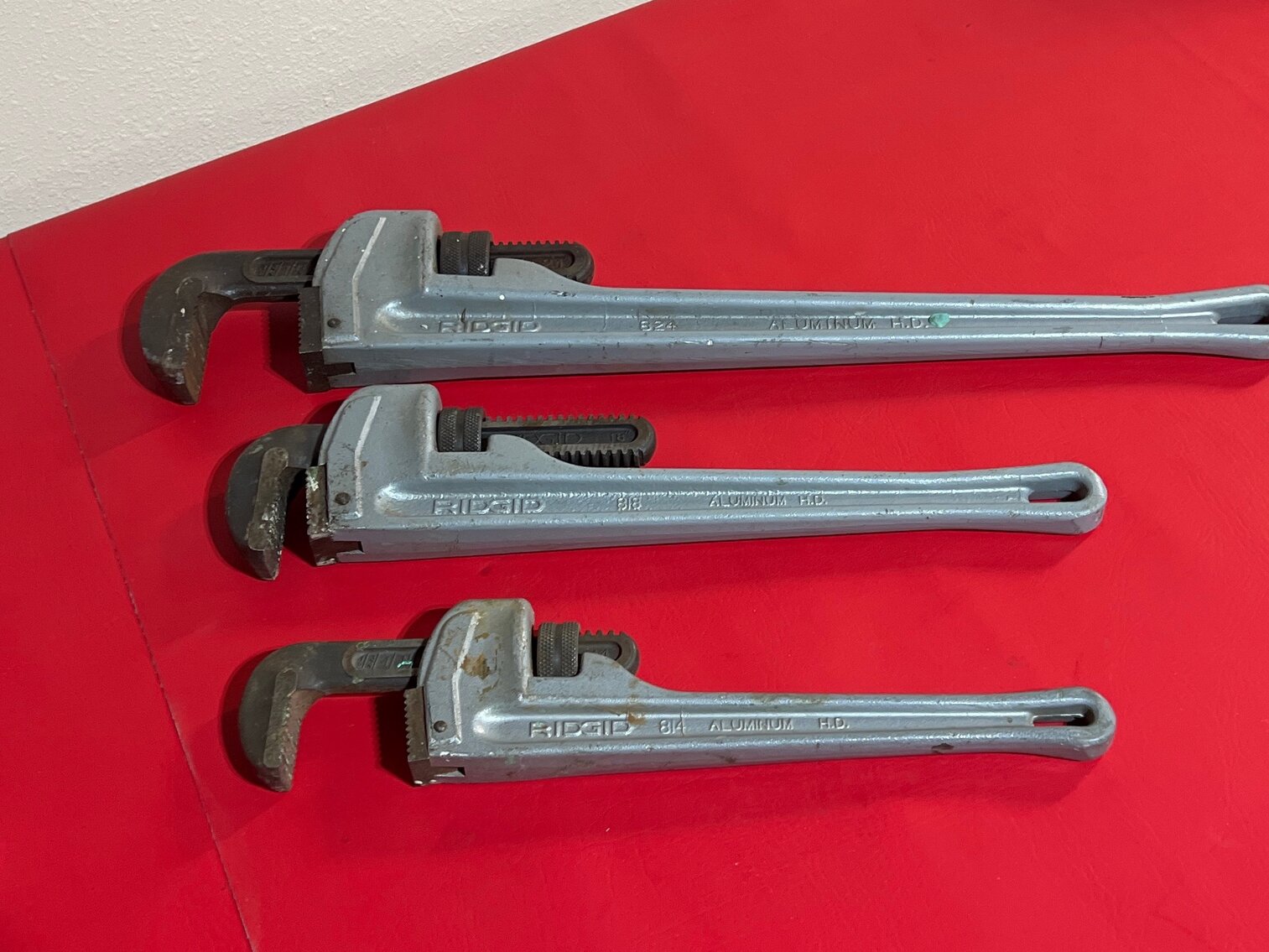 3 aluminum pipe wrenches