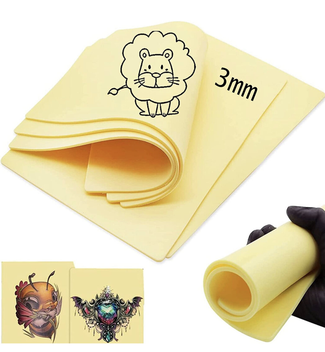 3mm Blank Tattoo Skin 4PC 8x12 Tattoo Practice Skins