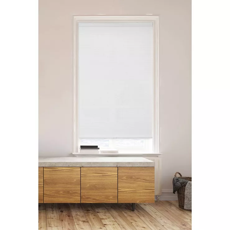 27"x72" 1pc Light Filtering Cordless Cellular Window Shade White - Lumi Home Furnishings