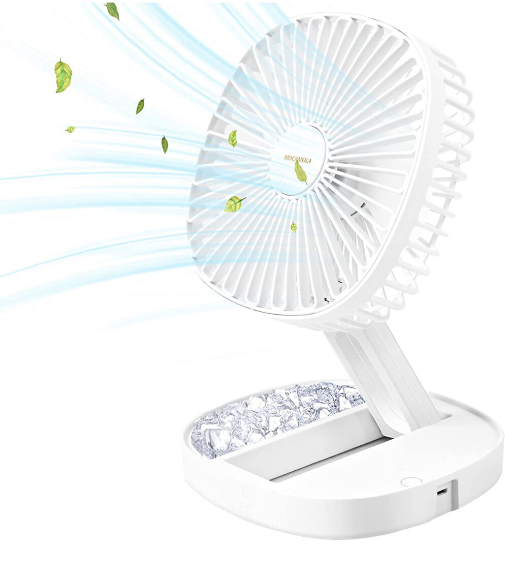 Set of 2 Multi Function Circulating Fans White