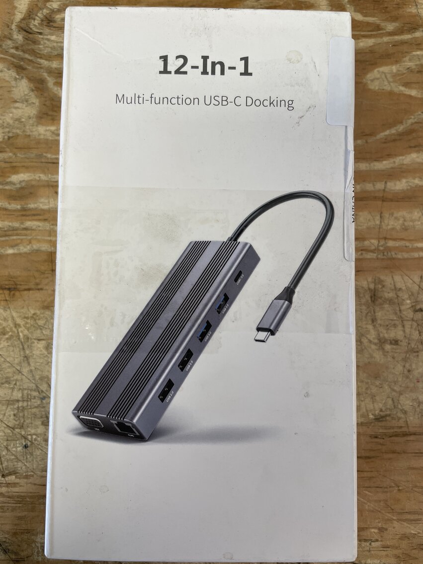 2 Boxes of 12 in 1 Multi Function USB-C Docking 