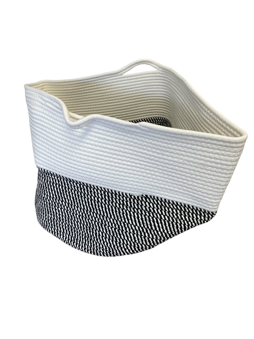 Set of 2 XXXL Cotton Rope Baskets 22"x22"x14