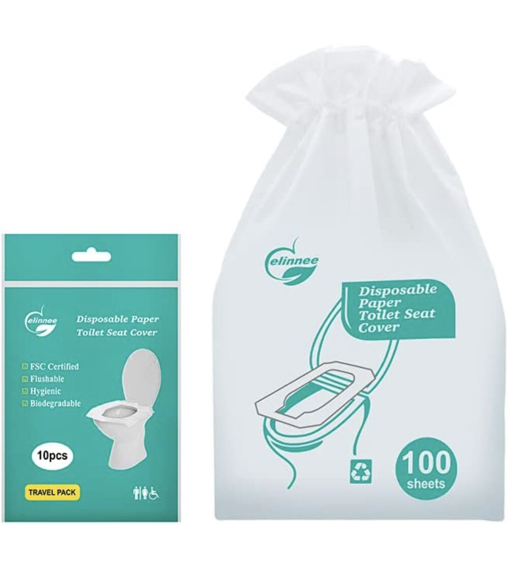 Set of Disposable Paper Toilet Seat Covers 