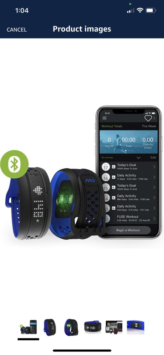 Mio FUSE Heart Rate Sleep Activity Tracker 