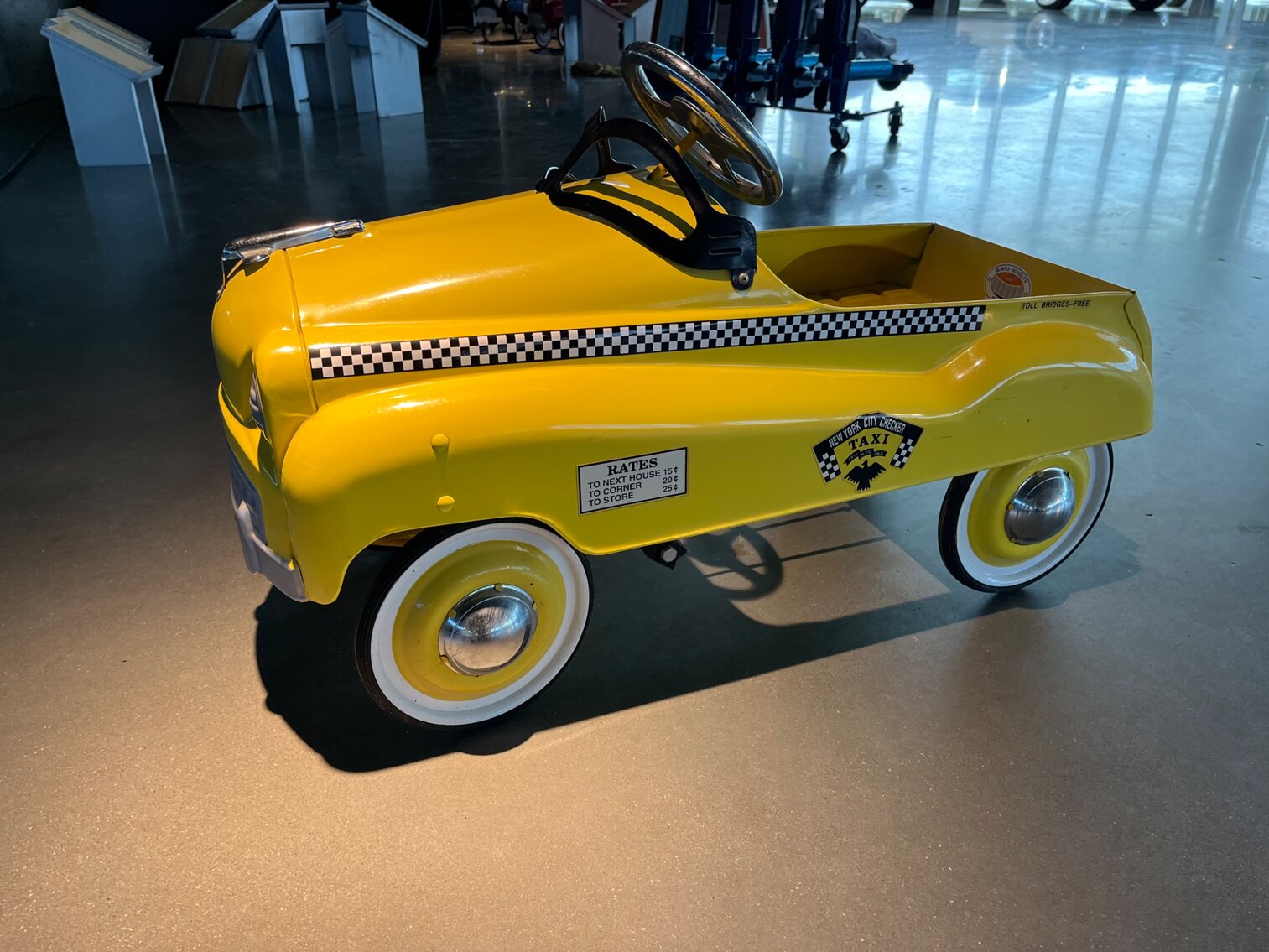 NEW YORK CITY CHECKER PEDAL CAR