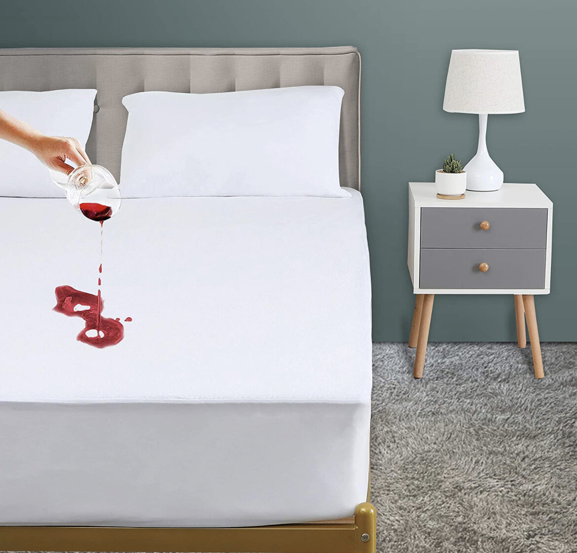 Set of 2 Full Size Premium Waterproof Mattress Protectors 