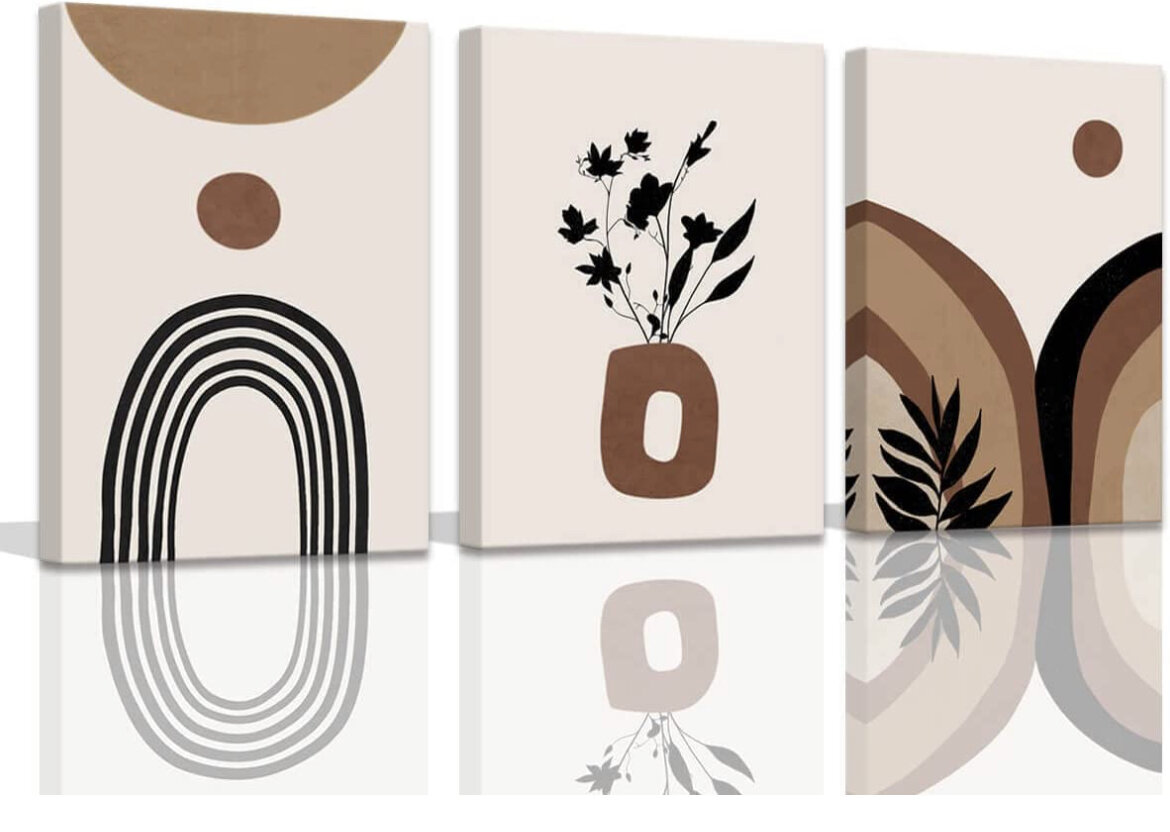 Set of 6 Wall Art Room Decor (12"x16")
