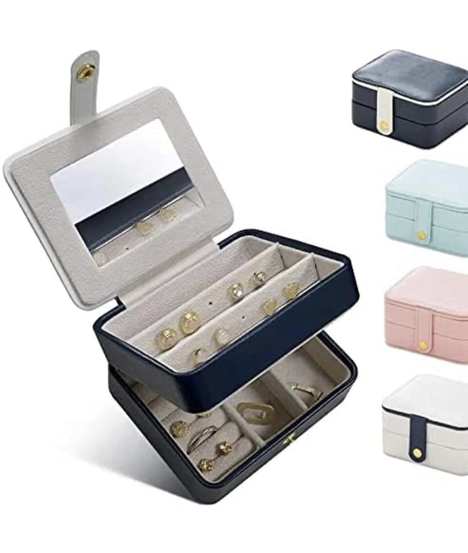 Set of 2 Travel Jewelry Storage Cases 