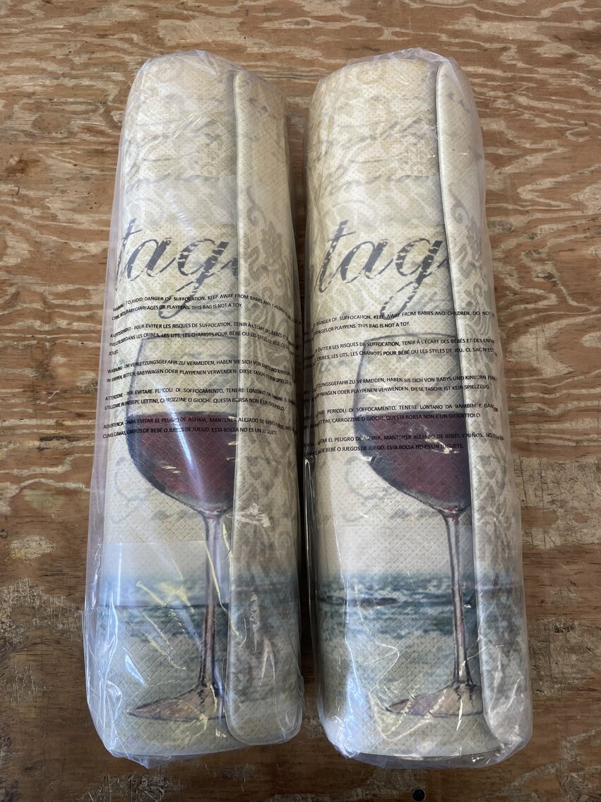 Set of 2 Printed PVC Foam Kitchen Mats 