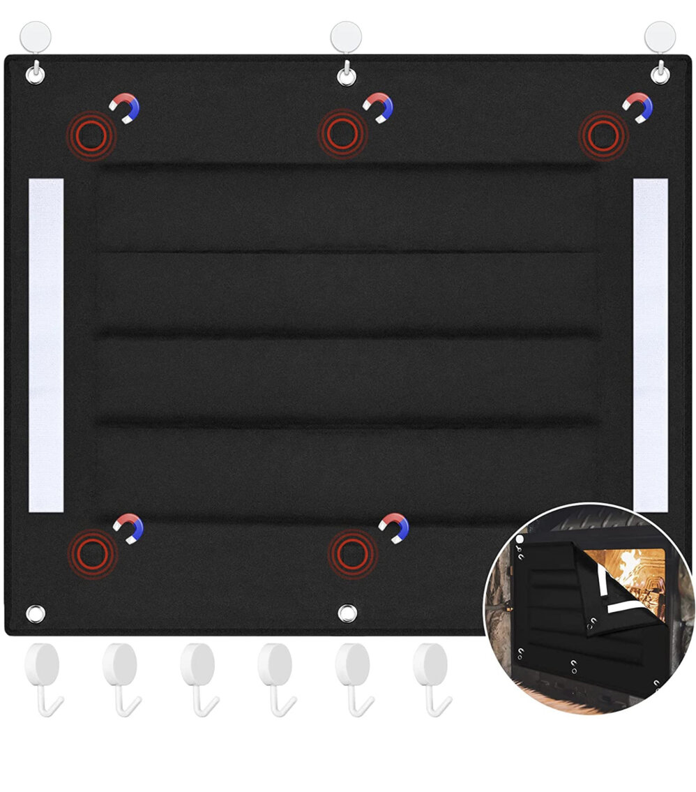 Magnetic Fireplace Draft Blocker 39"x32"