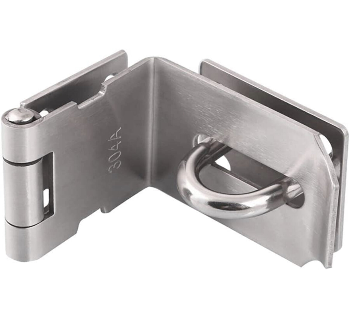 4 Total of 90 Degree Padlocks Silver