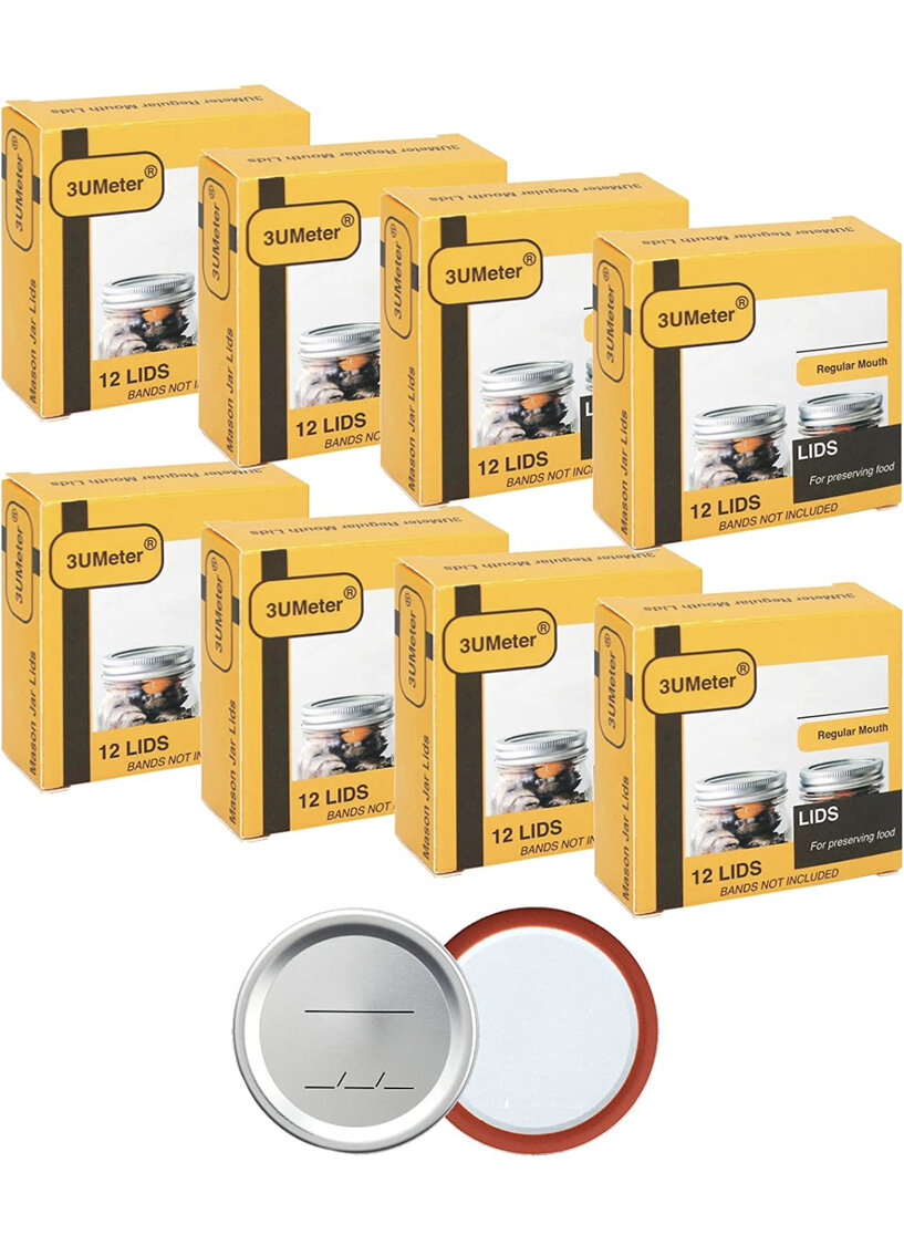 Set of Regular Mouth Lids for Preserving Food 