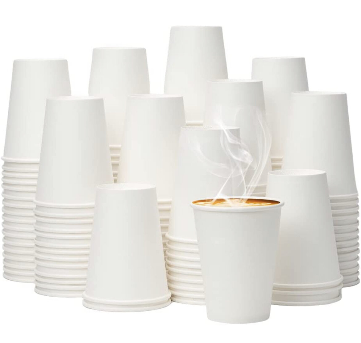 300 Mixed Color Disposable Paper Cups 5oz.