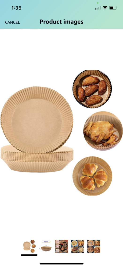 2 Boxes of Air Fryer Parchment Paper Liners 