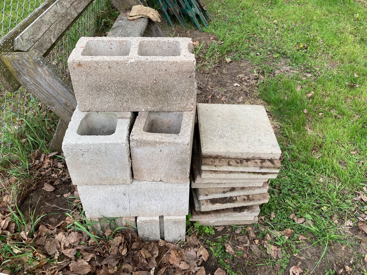 Cinder Blocks And Pavers