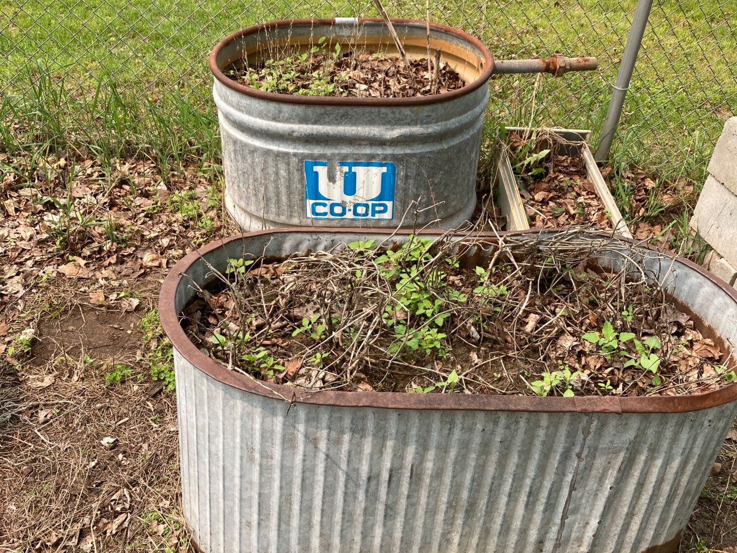 Water Tanks used as  Planters