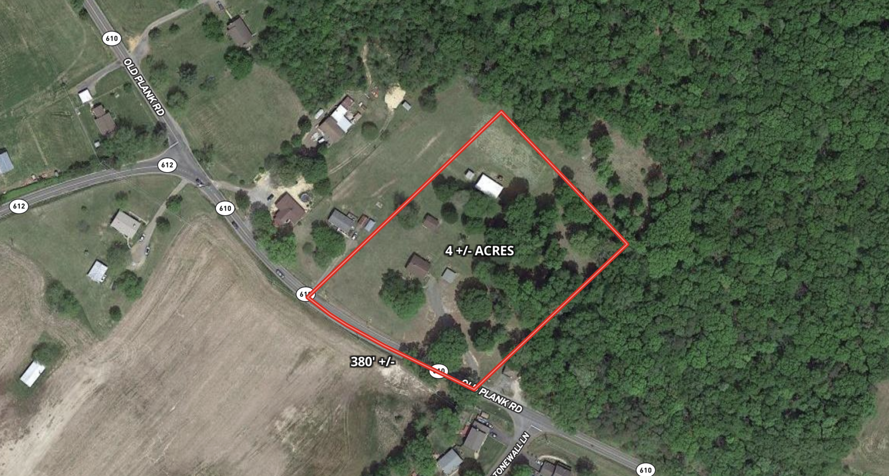 Image for 3 BR/1 BA Brick Home on 4 +/- Acres w/Walk-Out Basement, Outbuildings & 380'+/- of Frontage on Old Plank Rd.--Spotsylvania County, VA