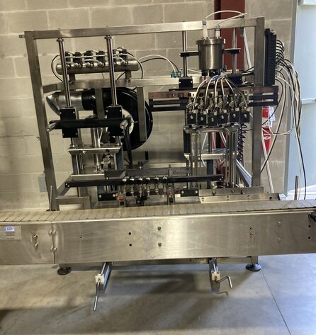 Image for ***SOLD*** MJK1588 E-Pak Machinery 6 Head Filler with Air Rinser