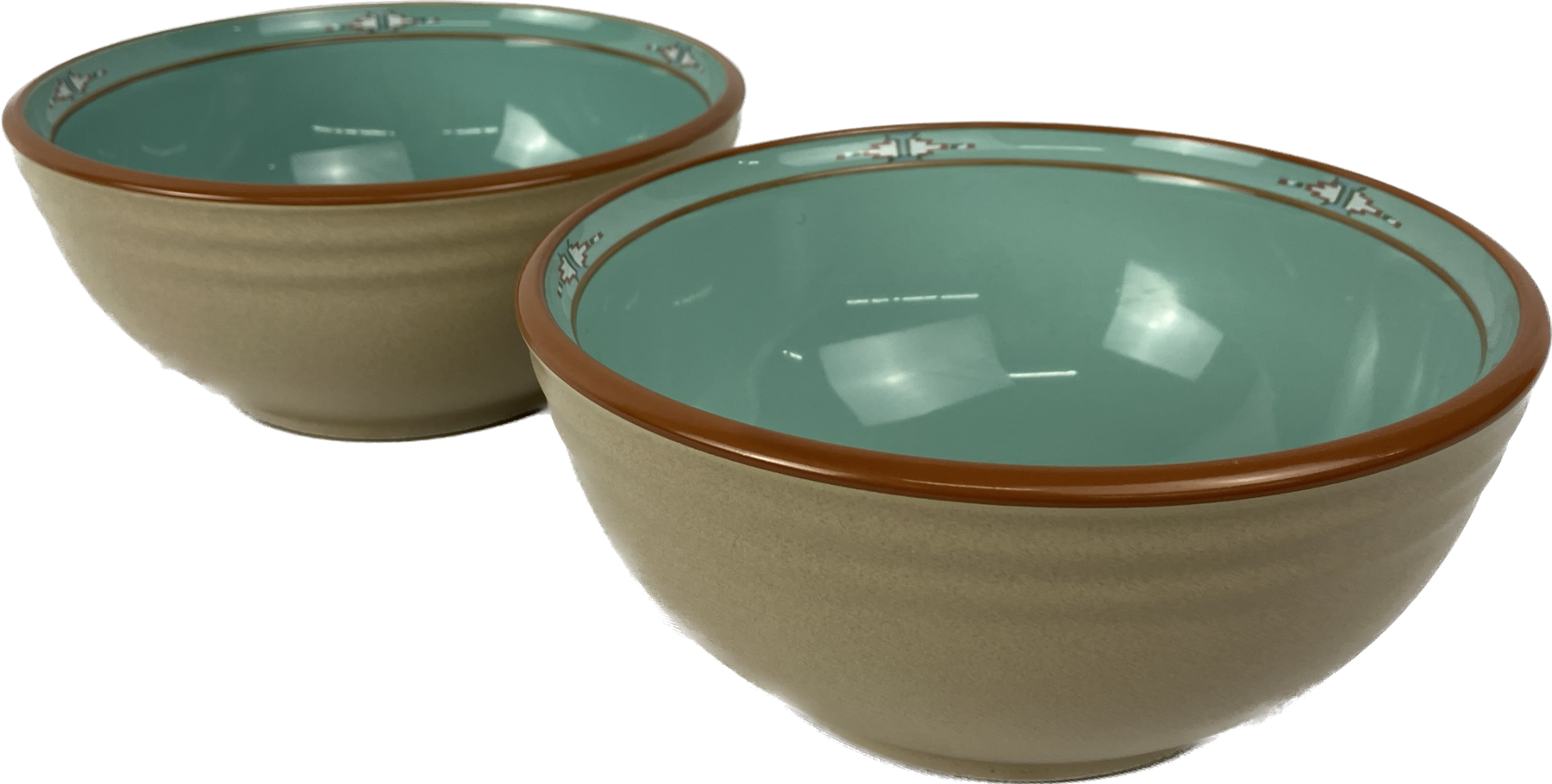Two Vintage Noritake Boulder Ridge Serving Bowls