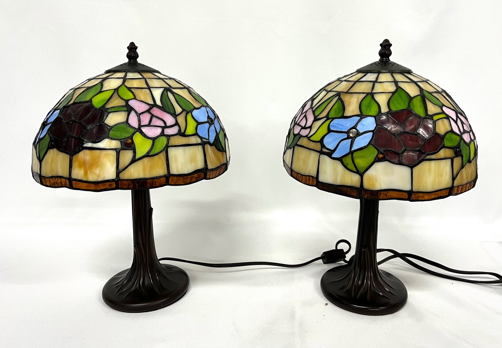 Tiffany Style Lamps - Set of Two