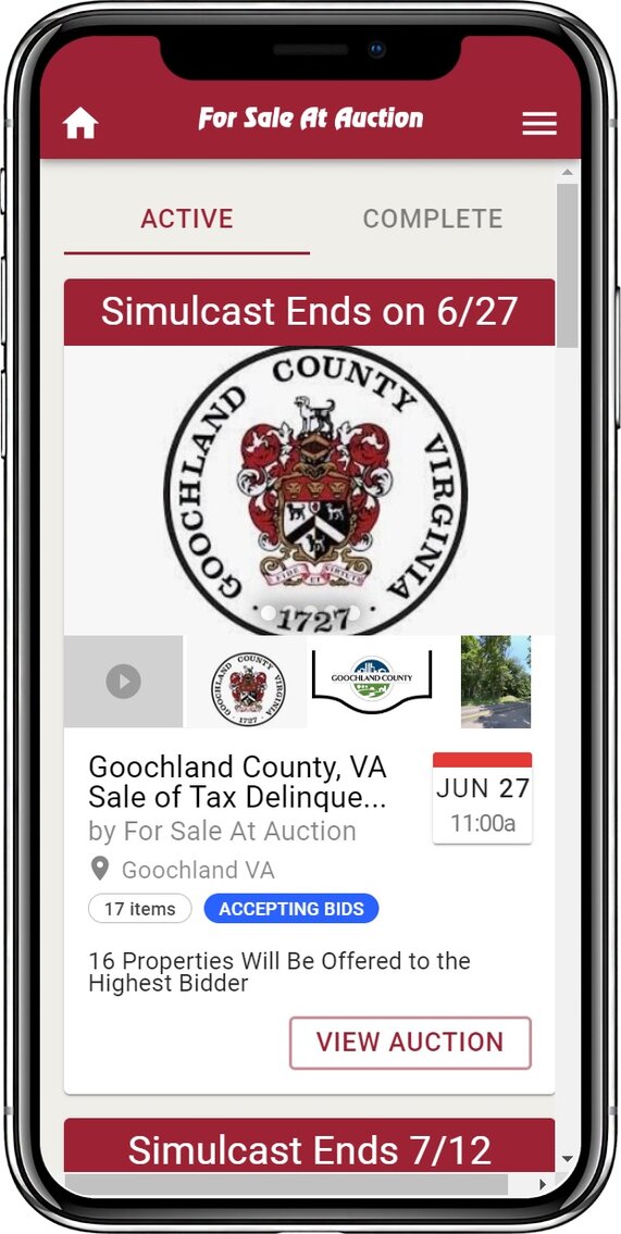 Image for Goochland County, VA Sale of Tax Delinquent Real Estate