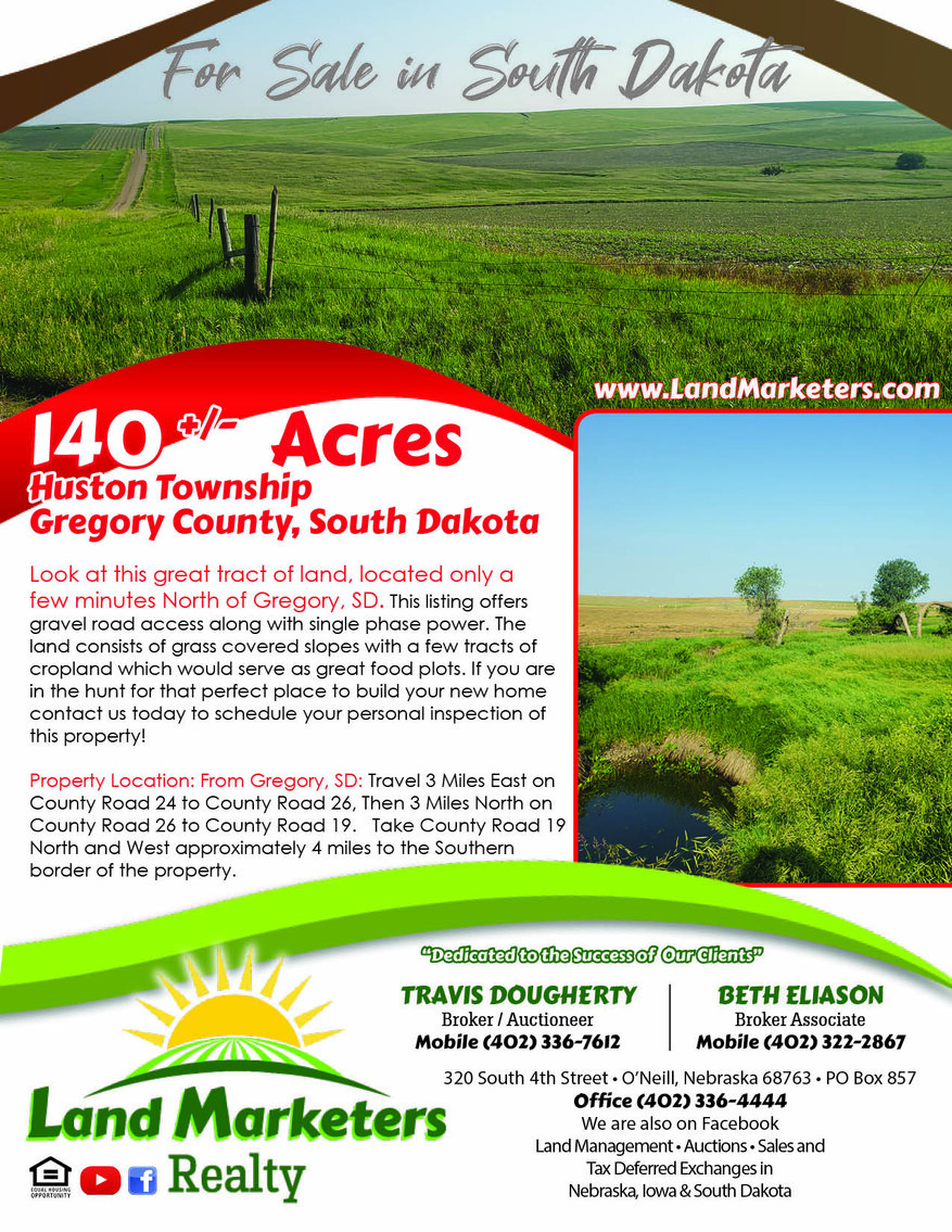 Image for 140+/- Acres in Gregory County, South Dakota