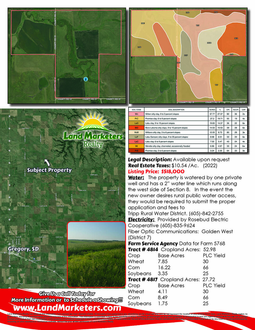 Image for 140+/- Acres in Gregory County, South Dakota