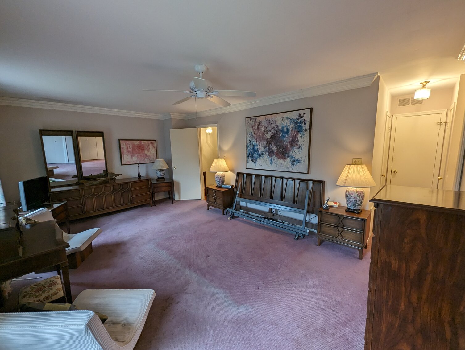 Image for 3 BR, 2.5 BA BRICK END-OF-GROUP TOWNHOME W/ MCM FURNITURE, HOUSEHOLD ITEMS, GLASSWARE, CHINA