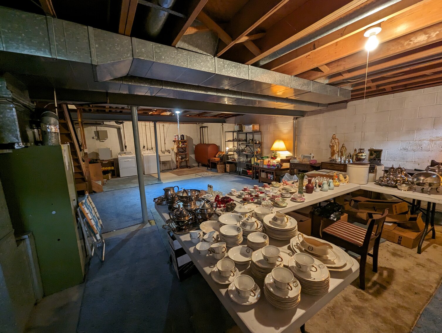 Image for 3 BR, 2.5 BA BRICK END-OF-GROUP TOWNHOME W/ MCM FURNITURE, HOUSEHOLD ITEMS, GLASSWARE, CHINA