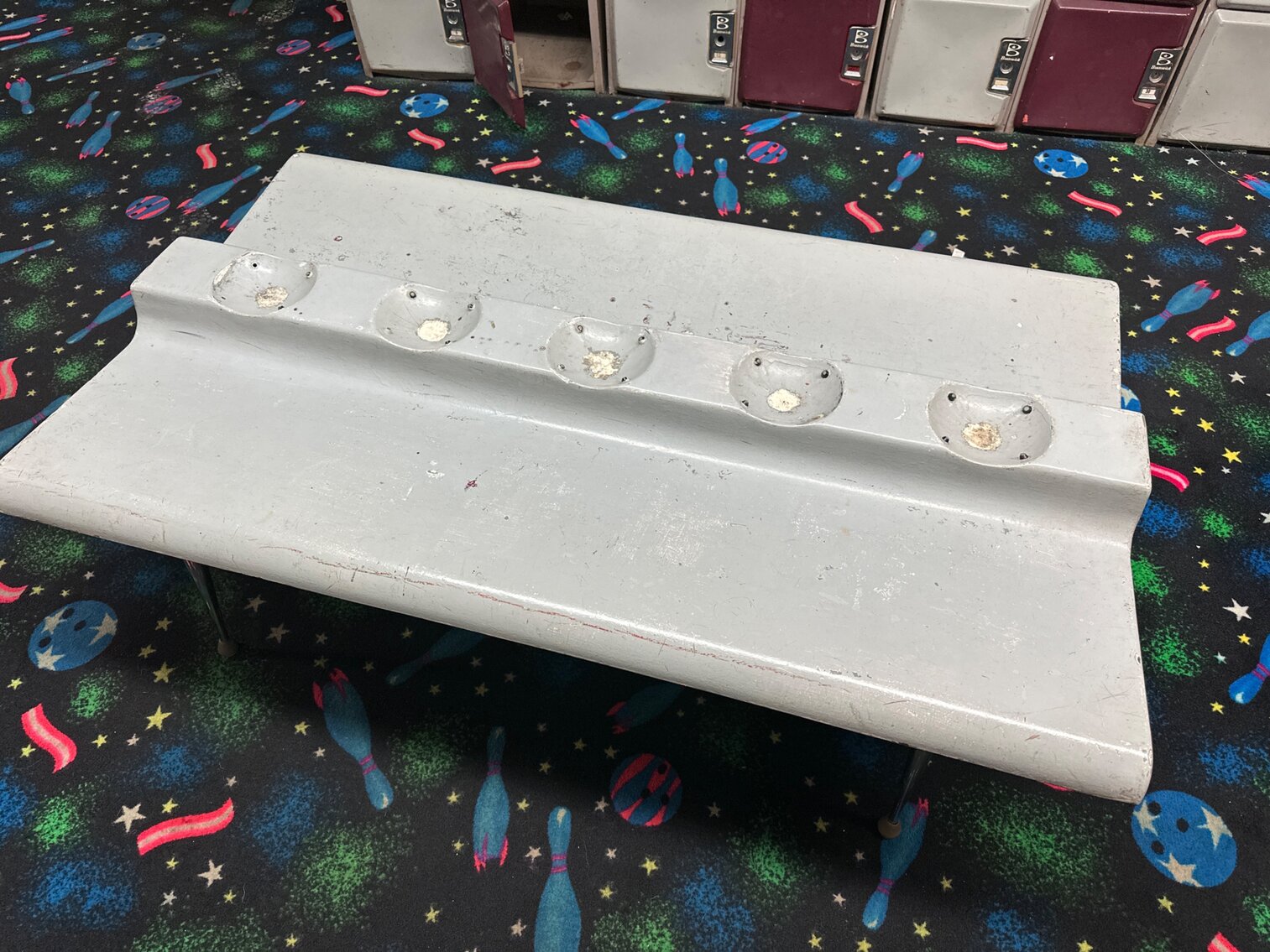 Bowling Alley Bench-Gray