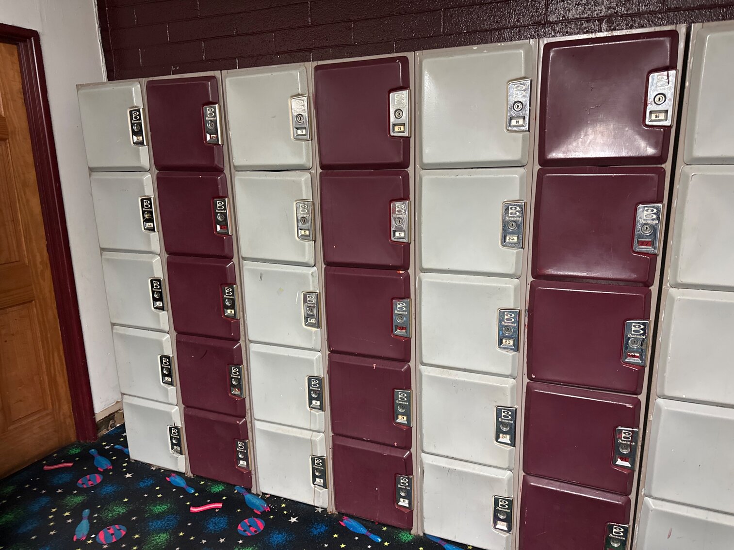 Brunswick Lockers 61-90 with Keys