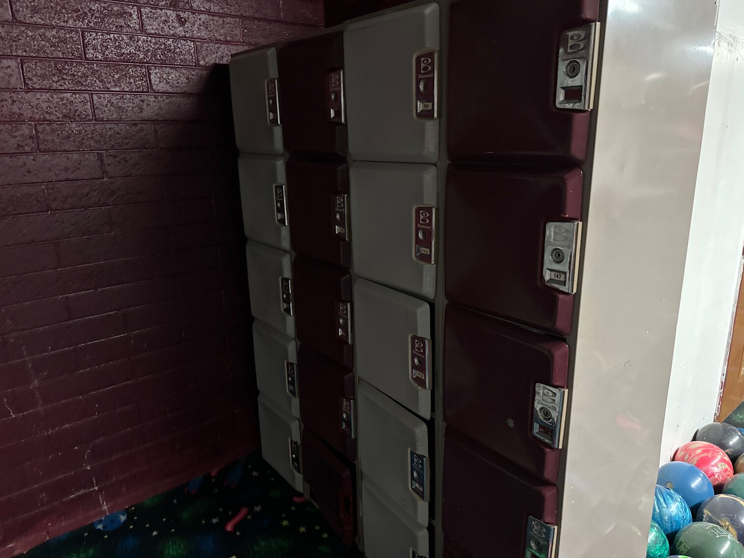 Bowling Lockers 131-150