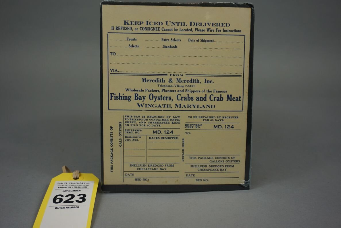 Image for Eastern Shore Advertising Auction from the Estate of Winter C Cullen III July 2023