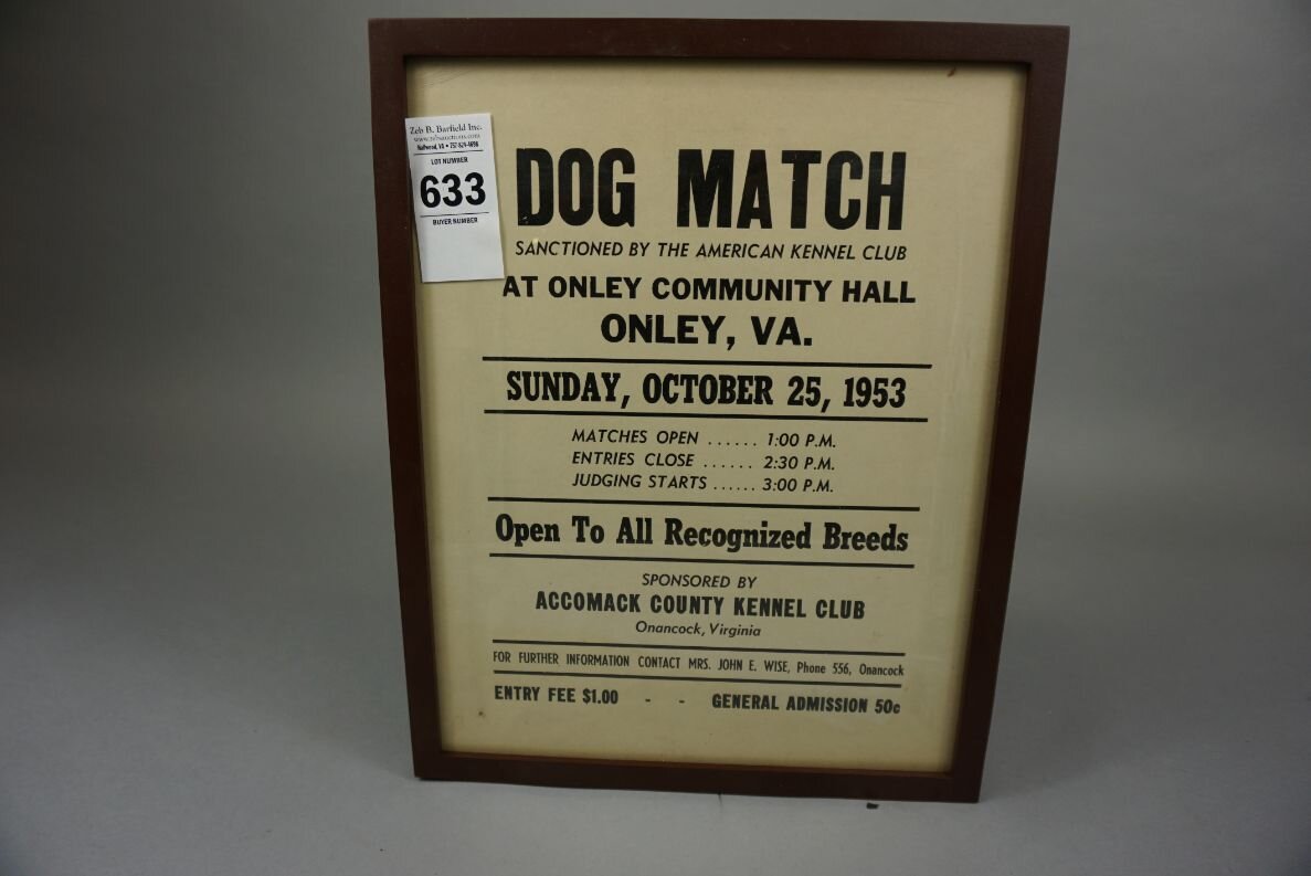 Image for Eastern Shore Advertising Auction from the Estate of Winter C Cullen III July 2023