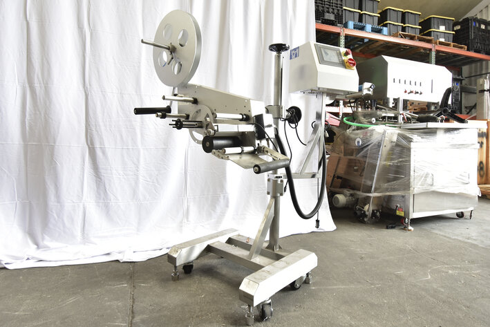 Image for ***SOLD*** MJK1621 Accutek Top Labeler For Lids