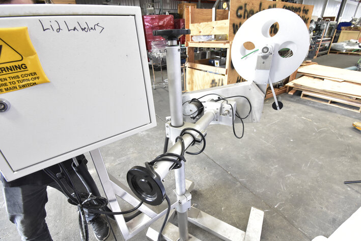 Image for ***SOLD*** MJK1621 Accutek Top Labeler For Lids