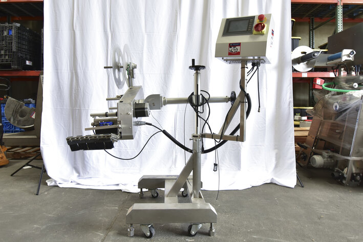 Image for ***SOLD*** MJK1622 Accutek Top Labeler For Lids