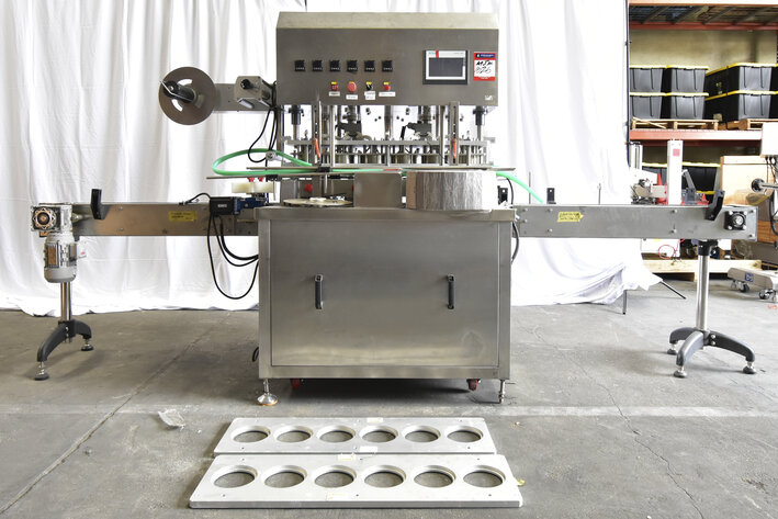 Image for ***SOLD*** MJK1626 Can Top Sealer Packaging Machine