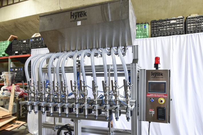 Image for ***SOLD***  MJK1646 Hytek 12 Head liquid Filler with Reservoir