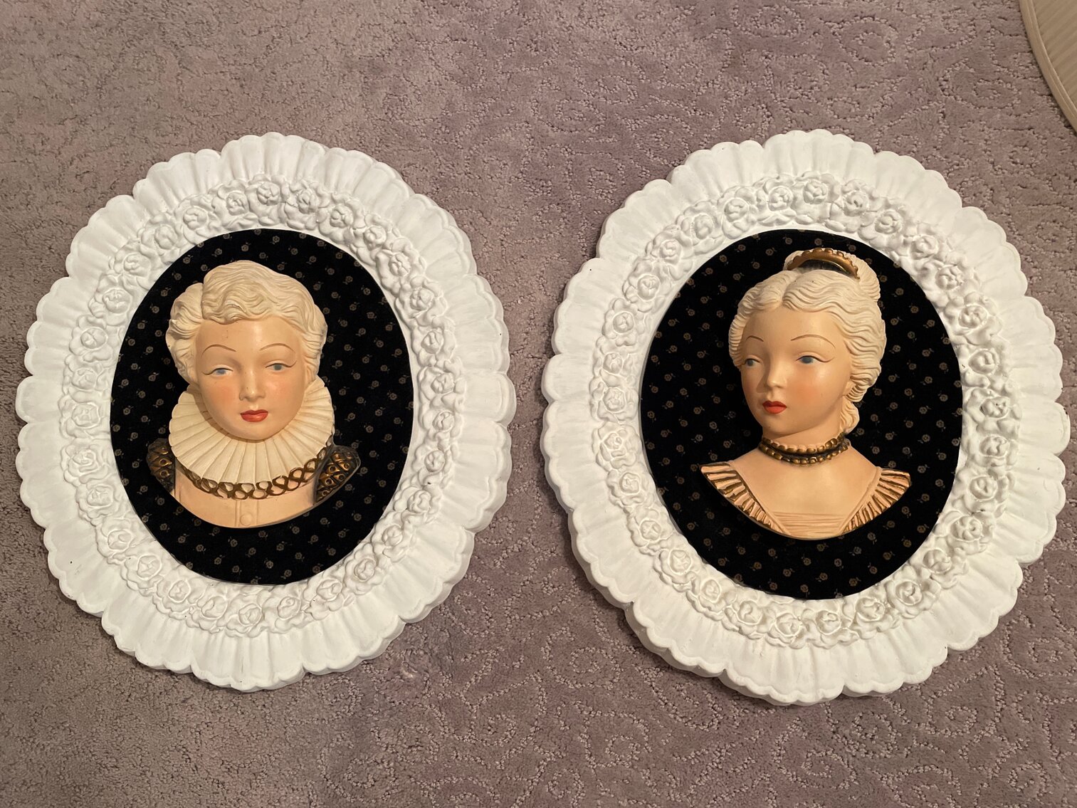 Victorian Wall Hangings - two ladies