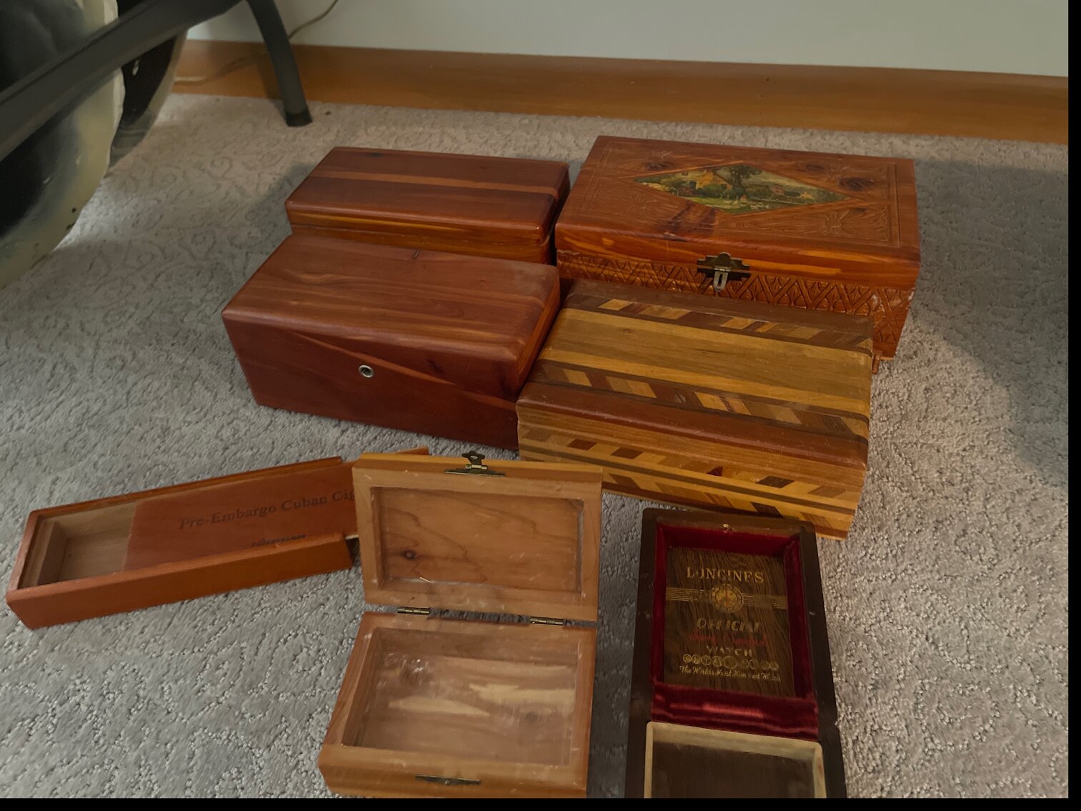Wooden jewelry boxes