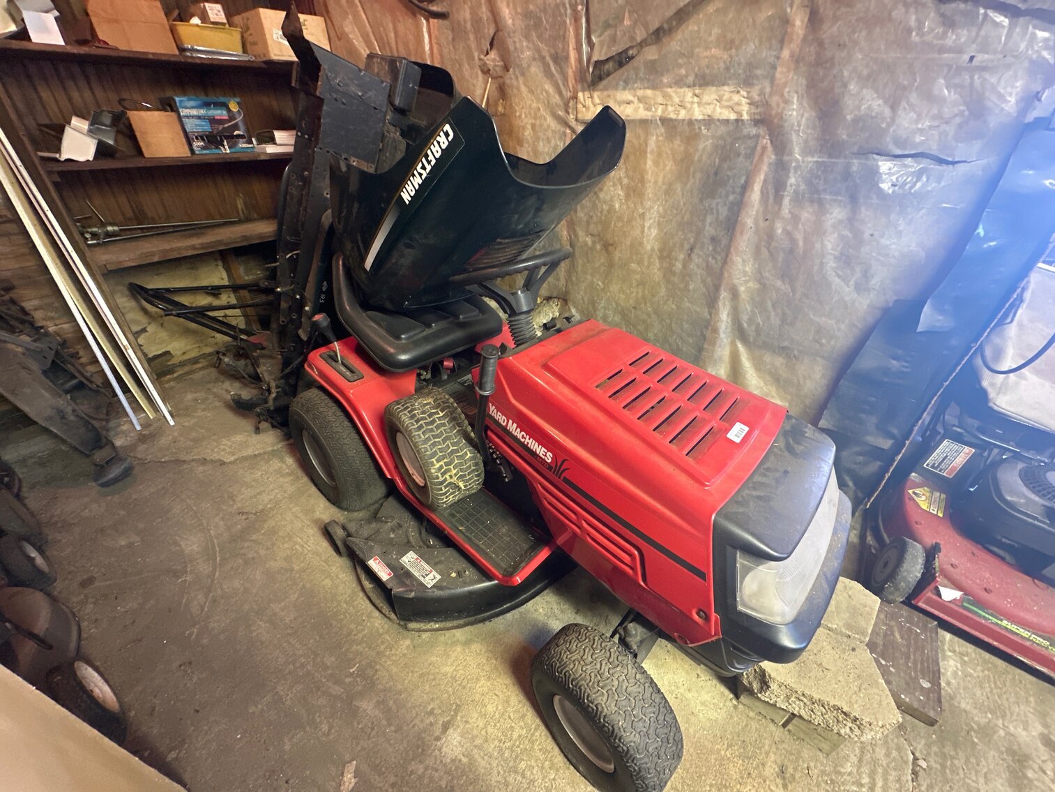 Push Mower, Mowing Frame, and Yard Machine