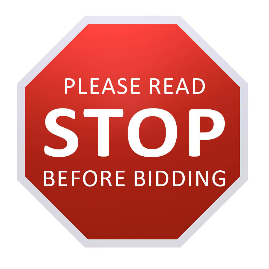 Please READ Before Bidding And View Catalog!