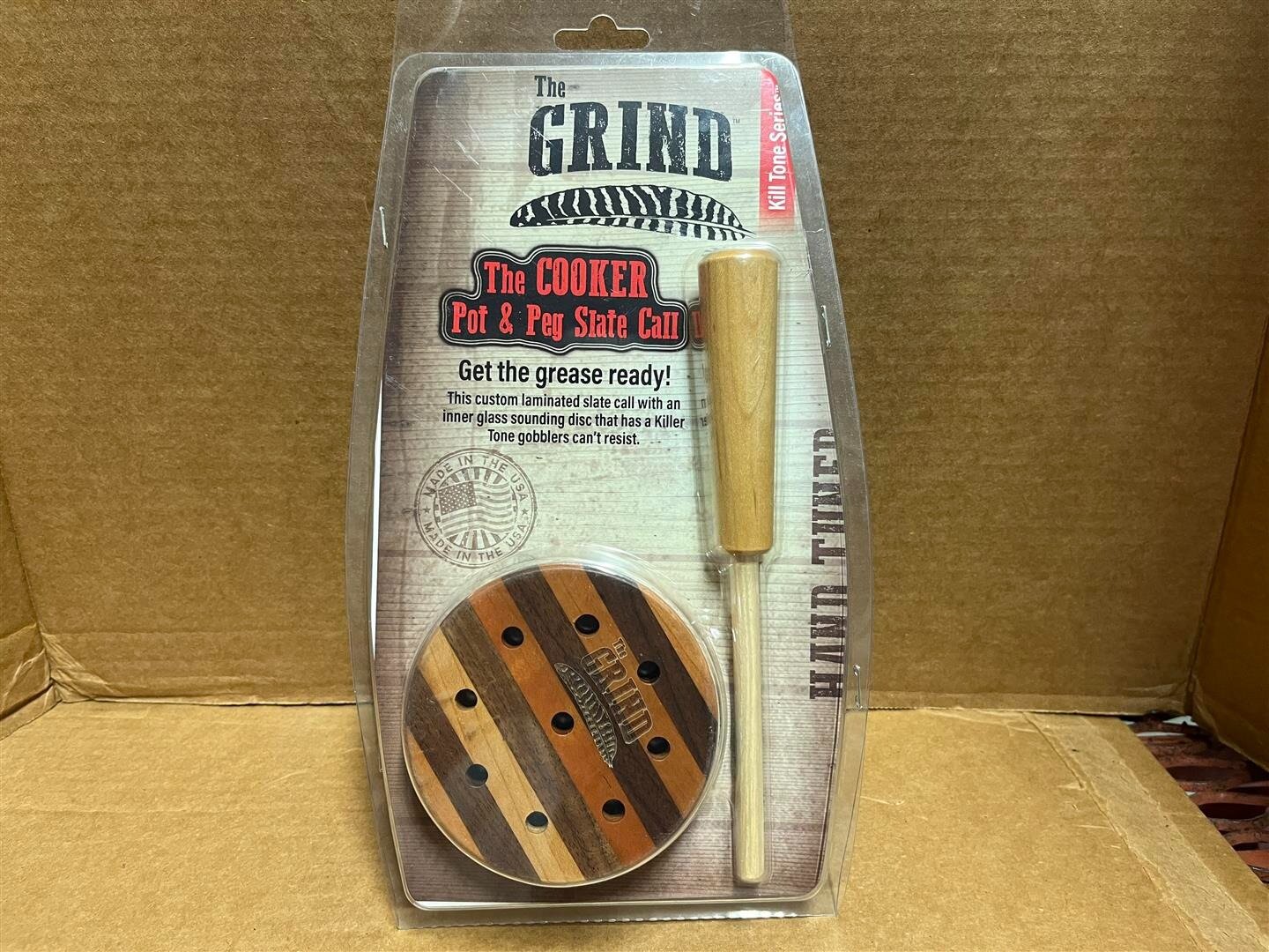(1) THE GRIND - THE COOKER POT AND PEG SLATE CALL - CHERRY