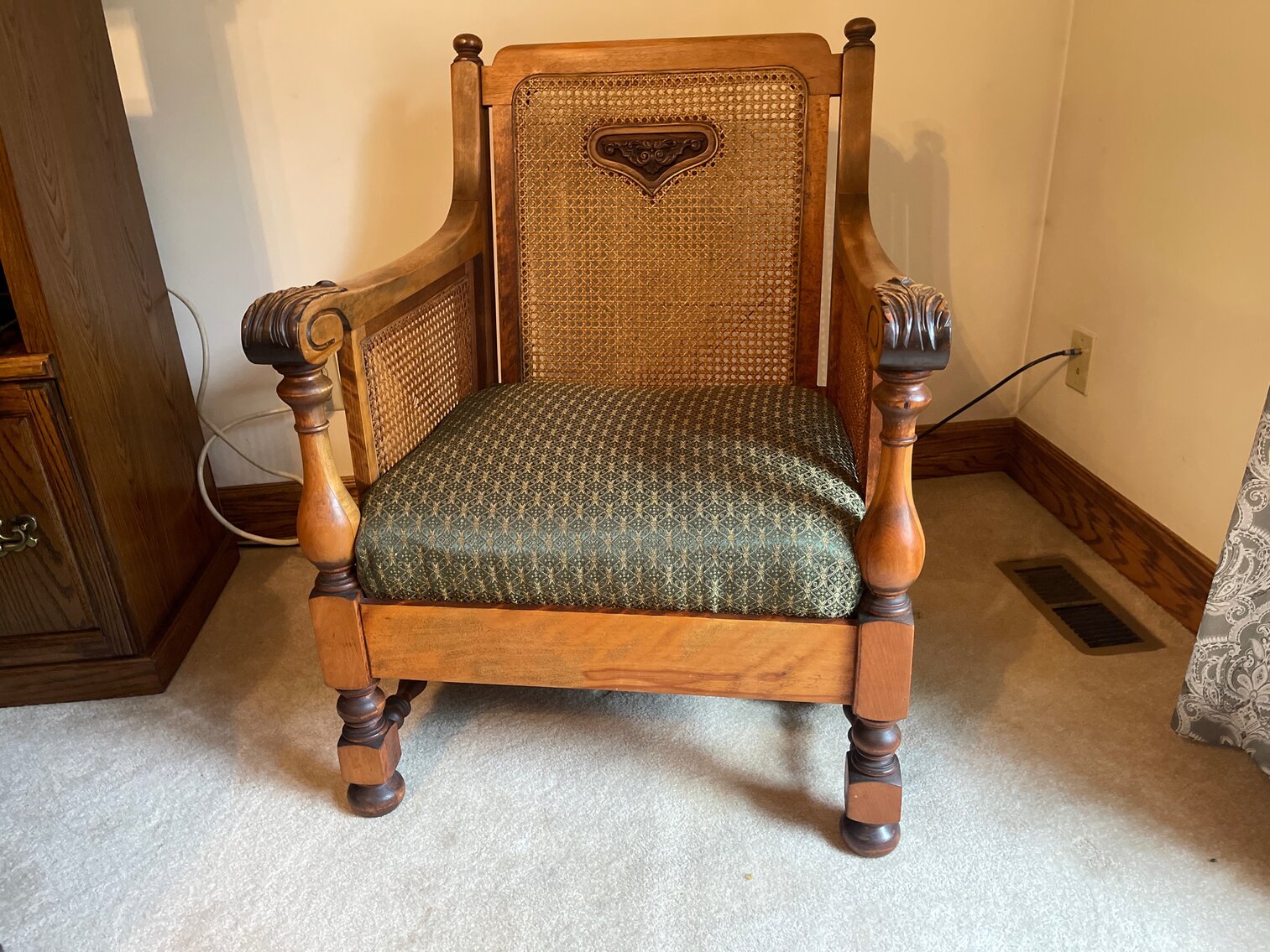 Antique Cane Arm Chair