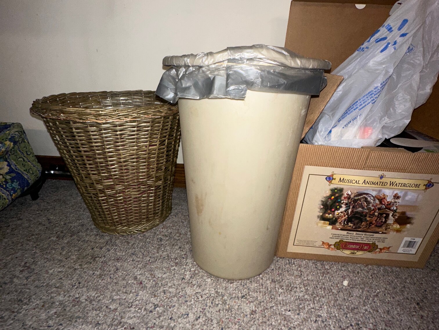 Light Bulbs and Trash Cans