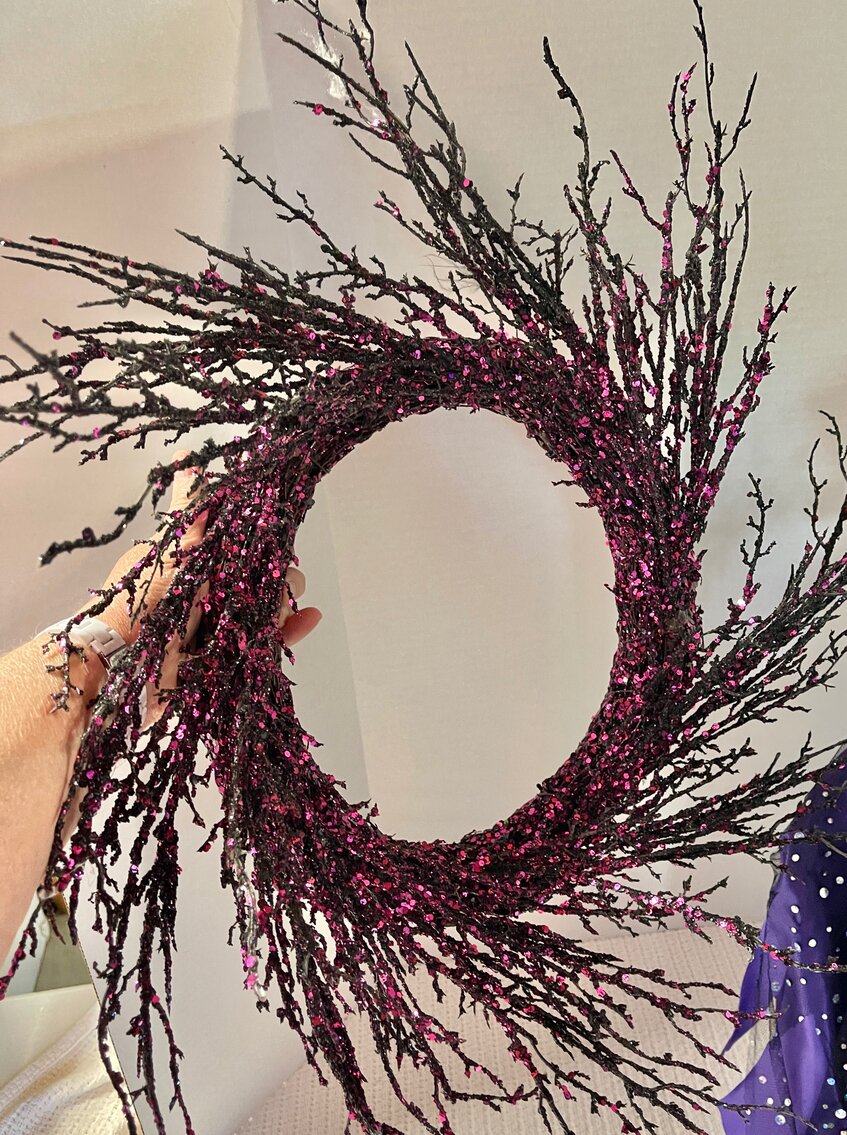 22” Glitter Wreath and more